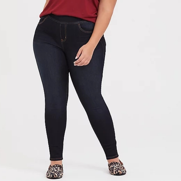 torrid Denim - Torrid Dark Wash Lean Jean Skinny Jegging Pants 5R